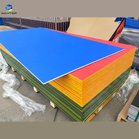Plaque en PEHD WAYTOP de qualité marine résistante aux UV 4x8, plaque sandwich solide en plastique ABA, service de découpe sur mesure