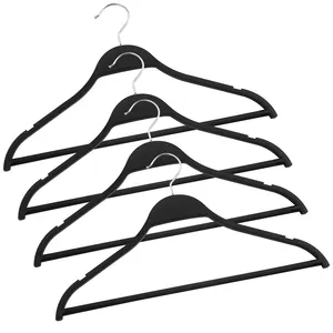 Beste Kwaliteit Zwart Abs Plastic Geen Slip Custom Shirt Designer Kleding Hangers Voor Mode Winkel