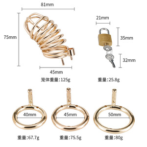 High Quality Metal Stainless Steel <strong>Chastity</strong> <strong>Lock</strong> for Men <strong>Chastity</strong> Cage Toys for Men - Product Image 5