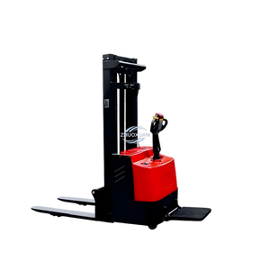 High Efficiency 1.5-Ton Electric Pallet Stacker Automatic Lifting Device With Chain Sling Retail Mining Application - Product Image 1