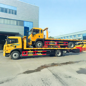 Camions de dépannage FAW Jiefang 10 tonnes avec <span class=keywords><strong>plateau</strong></span> inclinable, plateforme plate et remorqueur de véhicules à levage par dessous - Product Image 3