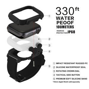 Funda Impermeable Kinggard <span class=keywords><strong>para</strong></span> Reloj Android, Unisex, Cobertura Total, 42/44 mm, <span class=keywords><strong>para</strong></span> Buceo y Natación - Product Image 4