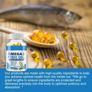 Cápsulas de Aceite de Pescado Omega 3 Natural Islandés OEM, Destilado Molecularmente, <span class=keywords><strong>con</strong></span> EPA y DHA, para la Salud del Corazón, Cerebro, Ojos y Cuerpo Completo - Product Image 2