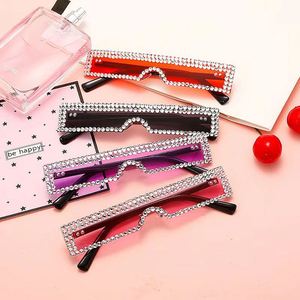 Gafas de Sol Rectangulares con Marco Pequeño y Diamantes de Imitación, Elegantes y a la Moda 2022, para Mujer - Product Image 5