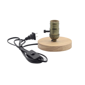 Ampoule <span class=keywords><strong>Edison</strong></span> E27 aluminium tête <span class=keywords><strong>lampe</strong></span> <span class=keywords><strong>de</strong></span> bureau Base en bois bricolage petite <span class=keywords><strong>lampe</strong></span> <span class=keywords><strong>de</strong></span> <span class=keywords><strong>table</strong></span> - Product Image 1