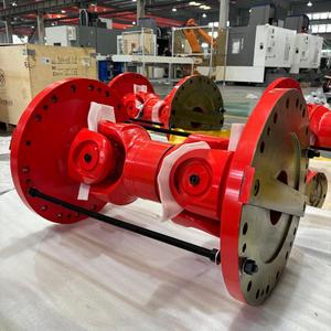 Acoplamiento de Eje Universal con Brida Personalizada No Estándar SWC, Longitud 780 mm con Extensión de 50 mm, Color Rojo, para Industria Pesada - Product Image 5