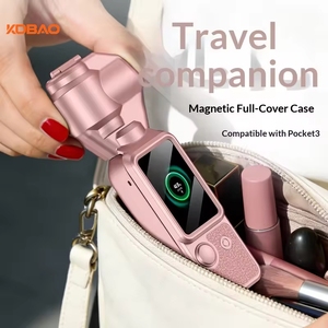 เคสป้องกันคุณภาพสูงสำหรับ Osmo Pocket 3 หลายสี พร้อมฝาปิด<span class=keywords><strong>เลน</strong></span>ส์ ปลอกหุ้มกล้อง แม่เหล็กกันตก อุปกรณ์เสริม PC - Product Image 4