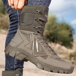 DSF54 AS33 LOKWT Men Tan Brown Mesh Tactical <b>Boots</b> Breathable All Seasons Outdoor <b>Hiking</b> Walking <b>Boots</b> Wholesale - Product Image 5
