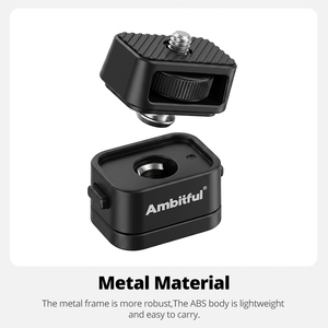 Base Magnética de Liberación Rápida AMBITFUL MC1 para Cámara de Acción, Adaptador de Trípode con Rosca de <span class=keywords><strong>1</strong></span>/4 para <span class=keywords><strong>DJI</strong></span> <span class=keywords><strong>Osmo</strong></span> Pocket 4/3 - Product Image 2
