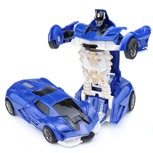 Juguetes de <span class=keywords><strong>coche</strong></span> <span class=keywords><strong>robot</strong></span> para niños, 2 en 1, <span class=keywords><strong>coche</strong></span> <span class=keywords><strong>robot</strong></span> de acción, modelo transformable por colisión, vehículo deformable, regalo para niños - Product Image 2