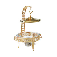 Chauffe-Plat de Luxe en Acier Inoxydable pour Mariages, Réchaud de Buffet Professionnel Portable à Combustible pour Traiteur