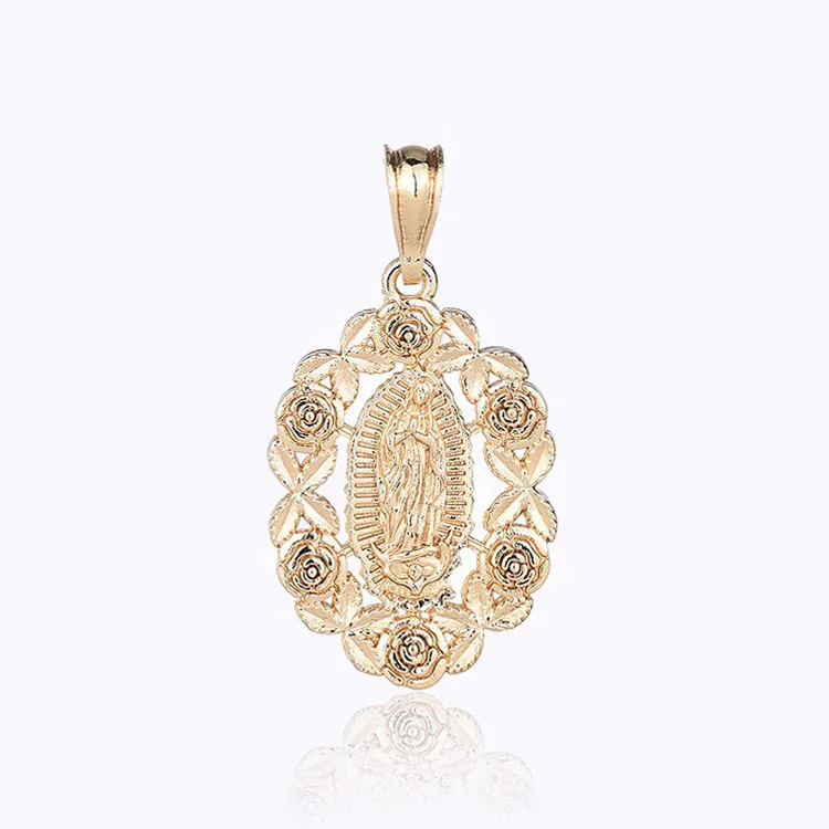 ChinaDivine Wholesale charm pendants mens cubic zirconia Virgin Mary necklace pendant