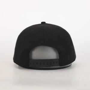 Casquette en jean perforée découpée au laser à 6 panneaux de haute qualité, broderie personnalisée, style plat, pour l'hiver, décontractée, été, sports de plein air - Product Image 5