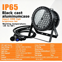 AOPU 54x3W RGBW 4 en 1 IP65 Projecteur LED Par extérieur étanche DMX 512 à activation sonore pour scène