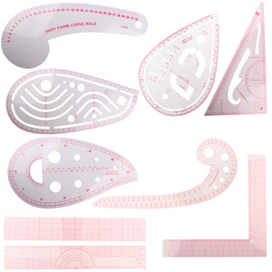 Juego de reglas de costura transparentes con <span class=keywords><strong>curva</strong></span> francesa, reglas flexibles de PVC <span class=keywords><strong>para</strong></span> acolchado, confección de vestidos, sastrería y creación de patrones - Product Image 6