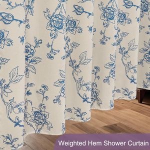 Rideaux <span class=keywords><strong>de</strong></span> <span class=keywords><strong>douche</strong></span> imprimés <span class=keywords><strong>de</strong></span> luxe avec trous d'oeillets en métal antirouille Rideaux <span class=keywords><strong>de</strong></span> <span class=keywords><strong>douche</strong></span> inférieurs pondérés <span class=keywords><strong>de</strong></span> haute qualité - Product Image 4