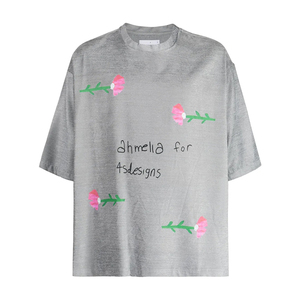 Camiseta de calle de peso pesado para hombre con logotipo e imagen, camiseta personalizada de gran tamaño para hombre, camisetas gráficas estampadas - Product Image 1