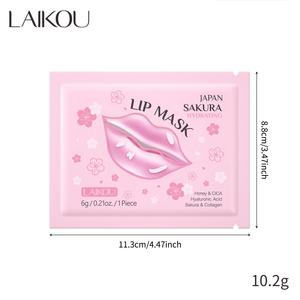 2025 Offre Spéciale LAIKOU Sakura masque pour les lèvres 6g hydratant estompe les rides des lèvres couleur exfolie et hydrate masque pour les lèvres aux fruits - Product Image 6