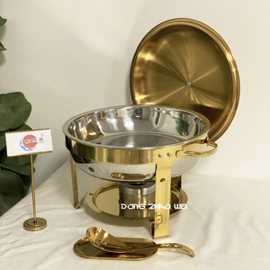 Équipement de Traiteur Luxe Chauffe-Plat Rond 5L avec Support - Product Image 6