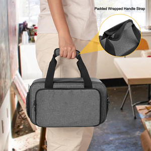 Sac de rangement pour peinture acrylique pour jusqu'à 54 flacons (<span class=keywords><strong>2</strong></span> oz), étui de rangement pour fournitures artistiques avec sangle de transport - Product Image 6