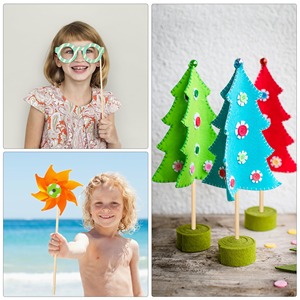 Cắt sẵn thanh chốt bằng gỗ & Gậy cho gỗ thủ công mỹ nghệ Tự Làm Thủ Công-mô hình sáng tạo thân thiện với môi trường - Product Image 4