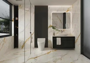 Collezione diretta in fabbrica <span class=keywords><strong>di</strong></span> Pegmatite a lastre sottili nero tavolo da pranzo da cucina pannelli <span class=keywords><strong>di</strong></span> parete in pietra sinterizzata - Product Image 6