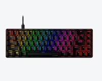 HyperX Alloy Origins 65 merah 65% RGB Keyboard dan Mouse Mini untuk Mobile Gaming Keyboard Gaming satu tangan mekanik