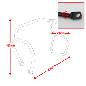 XXUN Garde-moteur supérieur de moto, protection de cadre de pare-chocs pour <span class=keywords><strong>KTM</strong></span> <span class=keywords><strong>790</strong></span> <span class=keywords><strong>Adventure</strong></span> <span class=keywords><strong>790</strong></span> ADV <span class=keywords><strong>R</strong></span> 2019 2020 <span class=keywords><strong>2021</strong></span> 2022 2023 - Product Image 6