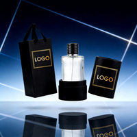 Flacon de parfum plat en verre de 30 ml avec pulvérisateur, finition givrée, impression sur écran, emballage en boîte en papier, design rechargeable, diffuseur à bâtonnets