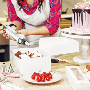 Pistolet à douille en acier inoxydable pour crème et glaçage, 18 embouts, pour pâtisserie et décoration de gâteaux - Product Image 6