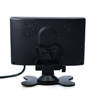 Moniteur AV/VGA 7 pouces pour MDVR, écran LCD IPS, luminosité 450 cd/m², 12-35 V CC, 1024*600, surveillance pour véhicules et systèmes de sécurité