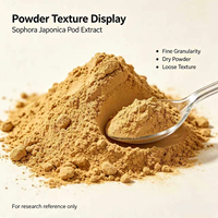 Poudre de Kaempférol Haute Pureté 98% Extrait de Gousse de Sophora Japonica Flavonoïde Végétal Naturel pour la Recherche en Laboratoire et Matière Première Cosmétique