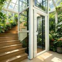 Ascenseur résidentiel moderne personnalisable avec capacité de 1 à 5 personnes, options de tension 110V/220V/380V