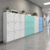 Armoire de rangement médicale antibactérienne en ABS de haute qualité, durable, 315 mm H, pour casier de salle de bagages ou banc de rangement