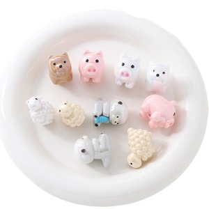 Dễ thương phim hoạt hình <span class=keywords><strong>Acrylic</strong></span> động vật lợn rabbitbead cho handmade DIY đồ trang sức - Product Image 5