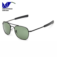 Lunettes de soleil pilote en métal sur mesure OEM, polarisées UV400, taille 55-20-152, pour adultes unisexes, conçues par notre équipe interne