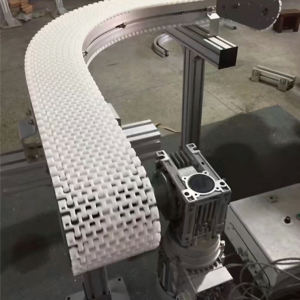 1280 Modüler Naylon Ayarlanabilir Gıda Sınıfı Üniversal Konveyör Bantı Yeni Durumda Üretim Tesisi İçin - Product Image 6