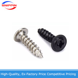 ST1.7 2 2.3 2.6 3 3.5 4 5 6 Hitam/nikel berlapis DIN968 kepala panci tersembunyi silang dengan sekrup Washer kerah - Product Image 4