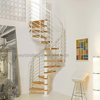 Escaliers en spirale métalliques préfabriqués sur mesure en acier forgé YL METAL, escalier courbé
