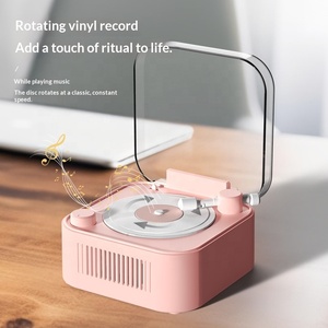 Nuevo Altavoz Inalámbrico Retro con <span class=keywords><strong>Tocadiscos</strong></span>, Salida de 5W, Reproductor de Discos Portátil, Mini <span class=keywords><strong>Tocadiscos</strong></span> de Escritorio <span class=keywords><strong>para</strong></span> Uso en Exteriores - Product Image 2