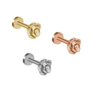 Vente en gros de Piercings Labret 16G Fleur Diamant, Clous d'oreille Tragus et Clous de cartilage, Bijoux de corps - Product Image 2