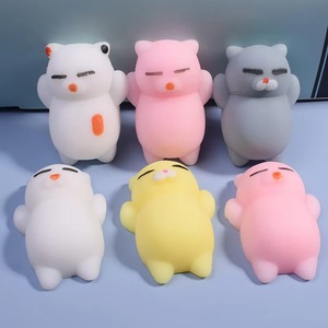 Jouets à presser en TPR Mochi Kawaii en forme d'animaux mignons en gros, jouets anti-stress unisexes pour enfants de 5 à 7 ans - Product Image 4