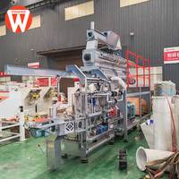 Nouvelle machine extrudeuse automatique à double vis Strongwin pour aliments pour poissons, en acier inoxydable, pour la fabrication d'aliments flottants pour poissons, capacité de 2 tonnes/heure, haute performance