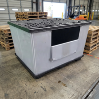 Conteneurs de rangement en plastique pliables qui permettent de gagner de la place pendant le transport et le stockage