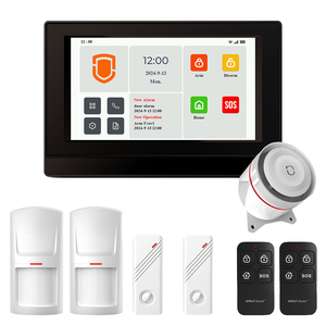 Yuke wt4f cảm ứng Hệ thống báo động 7-inch đầy đủ màu sắc Wifi 4G GSM SMS không dây nhà xâm nhập báo động 100-200m phạm vi phát hiện cảm ứng - Product Image 4