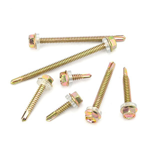 สกรูเจาะยึดตัวเองหกเหลี่ยม เหล็กกล้าคาร์บอน เกรด 8 เมตริก สำหรับยึดโลหะ - Product Image 2