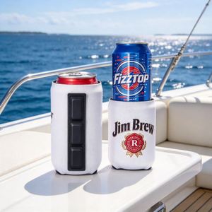 Meilleures ventes à prix bas : Manchon isotherme magnétique en néoprène vierge pour sublimation, pour canettes et bouteilles de bière, Coozies magnétiques - Product Image 4