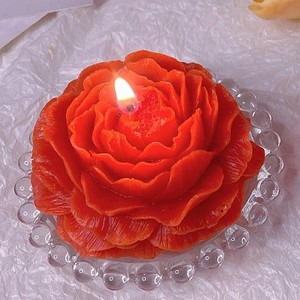 Velas Aromáticas con Forma de Peonía de Diseño Único, Decoración Clásica para el Hogar, Recuerdo Romántico para el Día del Padre, <span class=keywords><strong>Cera</strong></span> de Coco y Soja - Product Image 6