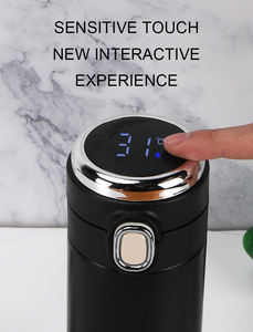 2021 Double Paroi En Acier Inoxydable Isolé Sous Vide Affichage Led De La Température Intelligente en Métal de Bouteille D'eau Thermos - Product Image 6