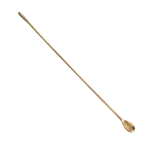 Super Offres Cuillère à Bar en Laiton Réutilisable de Haute Qualité avec un Design Tendance Finition Dorée Emballage Personnalisé - En Vente AZHAR EXPORT - Product Image 1
